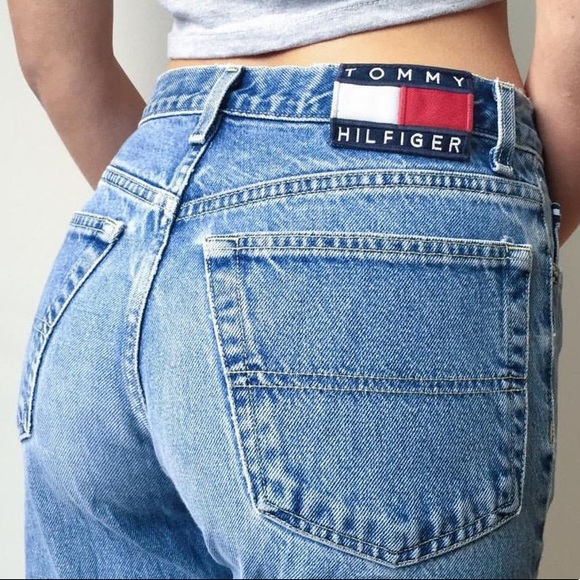 tommy hilfiger mom jeans vintage